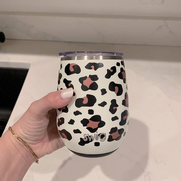 Swig Luxy Leopard Stemless Wine Cup - Picture 3 of 4